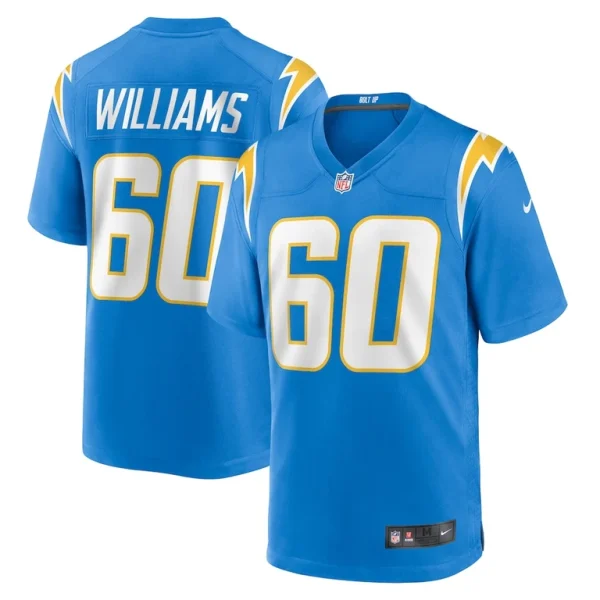 Bucky williams los angeles chargers nike team game jersey Powder blue