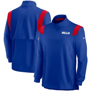 Buffalo bills nike 2021 sideline coaches repel quarter zip jacket Royal