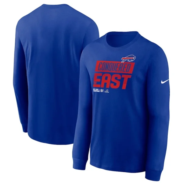 Buffalo bills nike 2022 afc east division champions locker room trophy collection long sleeve t shirt Royal