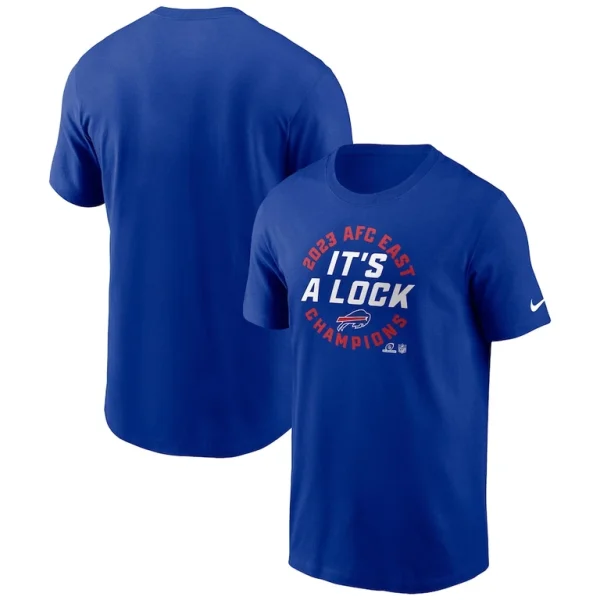 Buffalo bills nike 2023 afc east division champions locker room trophy collection t shirt Royal