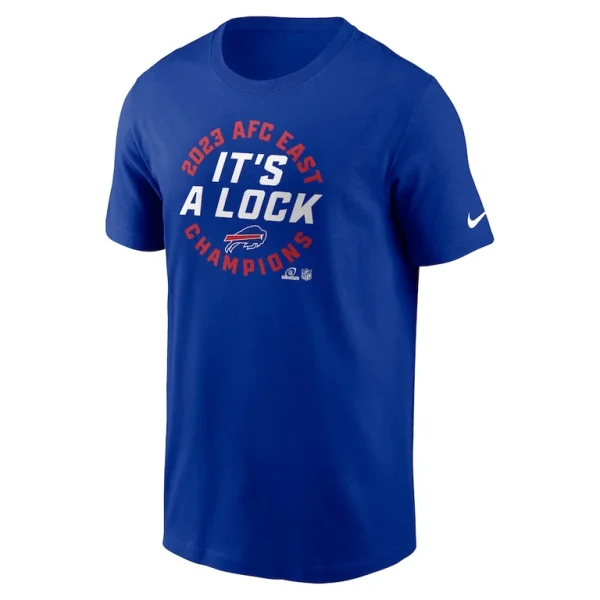 Buffalo bills nike 2023 afc east division champions locker room trophy collection t shirt Royal M