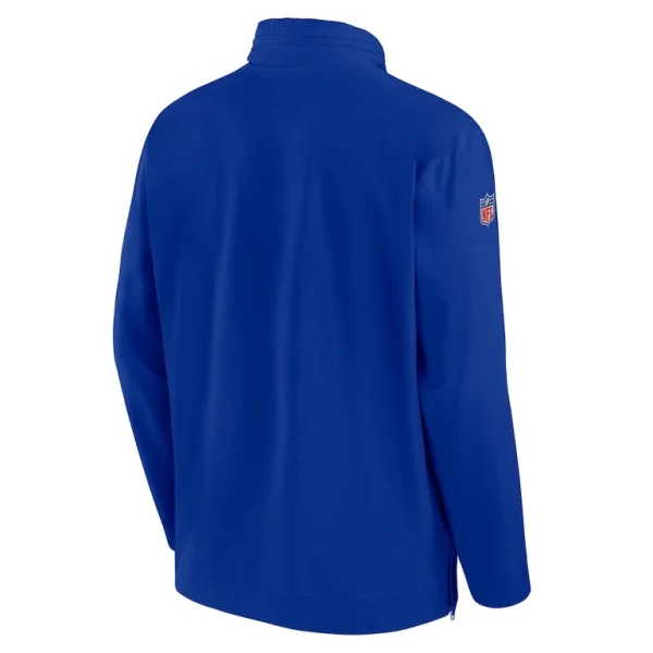 Buffalo bills nike 2023 sideline coach half zip hoodie jacket Royal L