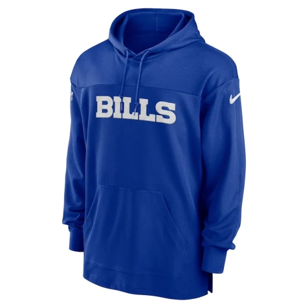 Buffalo bills nike 2023 sideline lightweight performance hooded top Royal M