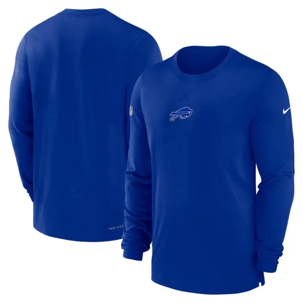 Buffalo bills nike 2023 sideline performance long sleeve t shirt Royal