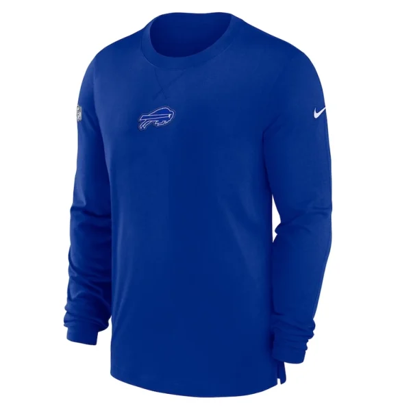 Buffalo bills nike 2023 sideline performance long sleeve t shirt Royal M