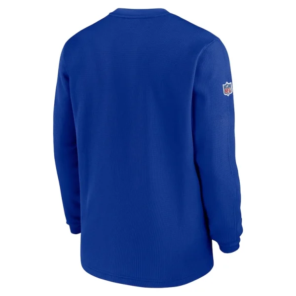 Buffalo bills nike 2023 sideline throwback heavy brushed waffle long sleeve top Royal L