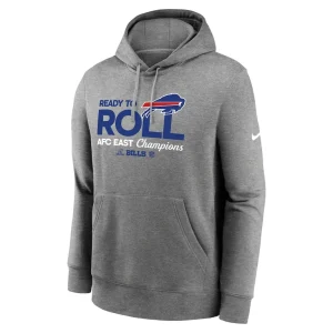 Buffalo bills nike 2024 afc east division champions locker room trophy collection pullover hoodie Heather gray M