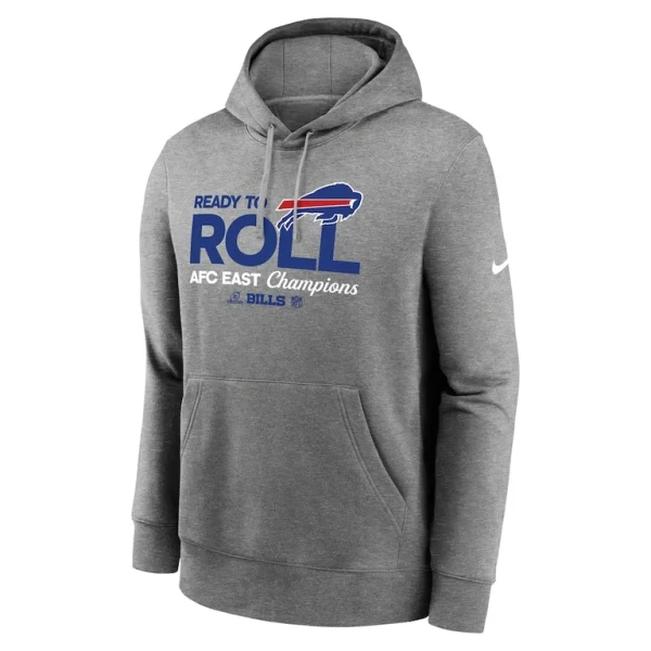 Buffalo bills nike 2024 afc east division champions locker room trophy collection pullover hoodie Heather gray M