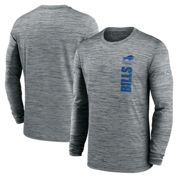 Buffalo bills nike 2024 sideline velocity performance long sleeve t shirt Gray