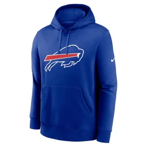 Buffalo bills nike club logo pullover hoodie Royal M