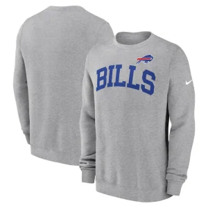 Buffalo bills nike club pullover sweatshirt Heather gray