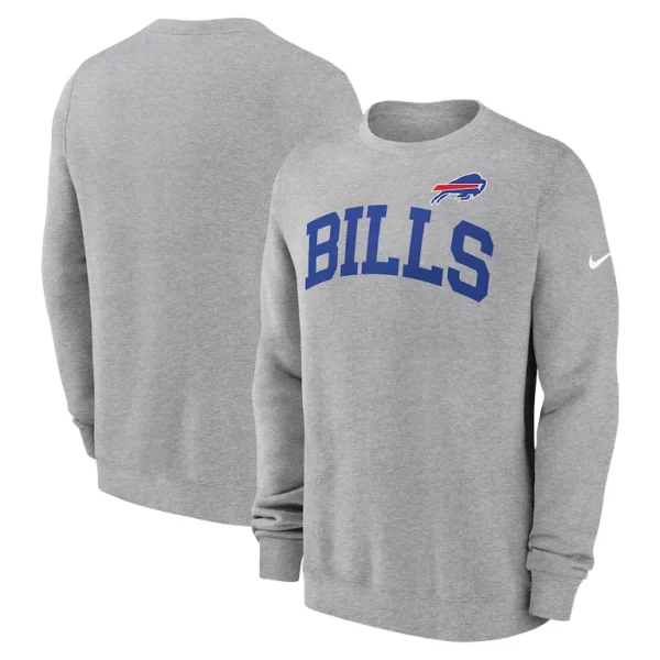 Buffalo bills nike club pullover sweatshirt Heather gray