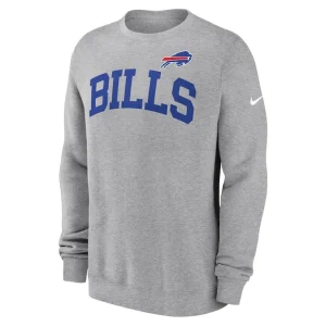 Buffalo bills nike club pullover sweatshirt Heather gray M