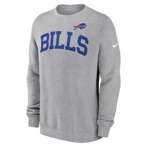 Buffalo bills nike club pullover sweatshirt Heather gray M