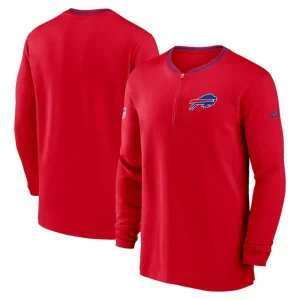 Buffalo bills nike coach half zip sweatshirt Red