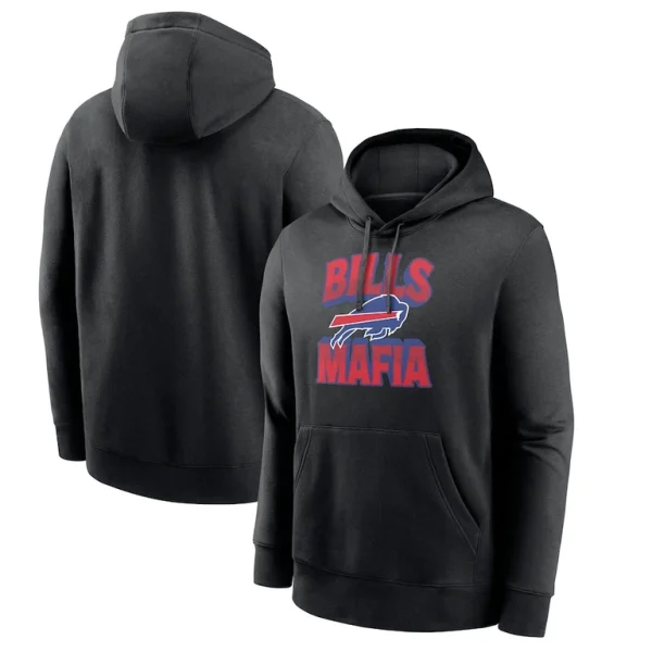Buffalo bills nike end zone score club fleece pullover hoodie Black