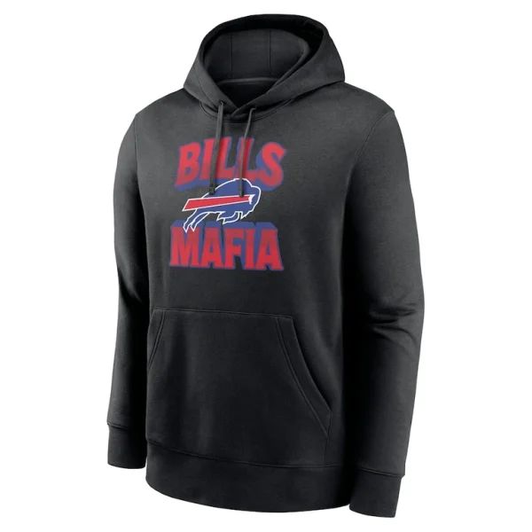 Buffalo bills nike end zone score club fleece pullover hoodie Black M