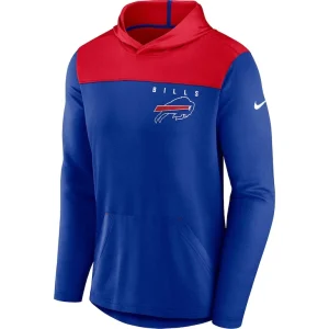 Buffalo bills nike fan gear pullover hoodie Royal M