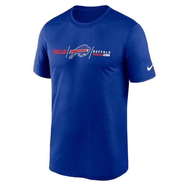 Buffalo bills nike horizontal lockup legend performance t shirt Royal M