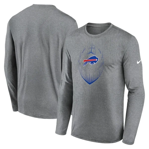 Buffalo bills nike legend icon long sleeve t shirt Heather gray