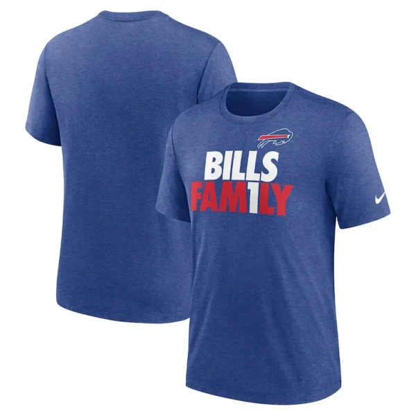 Buffalo bills nike local tri blend t shirt Heathered royal