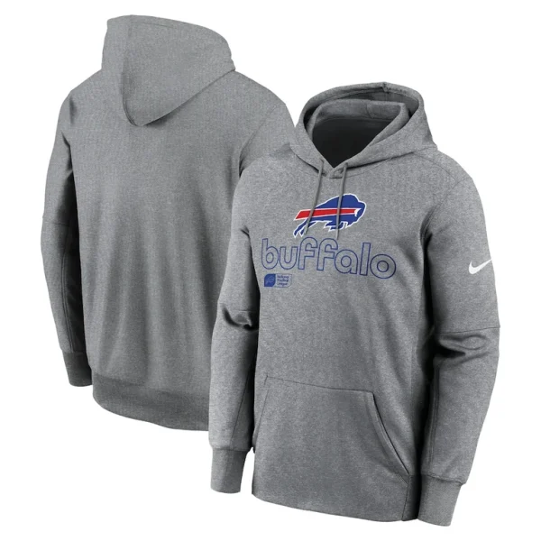 Buffalo bills nike performance pullover hoodie Heather gray