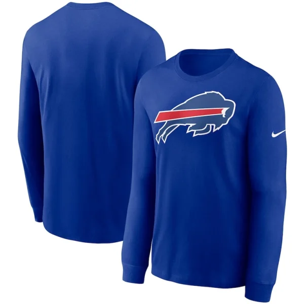 Buffalo bills nike primary logo long sleeve t shirt Royal