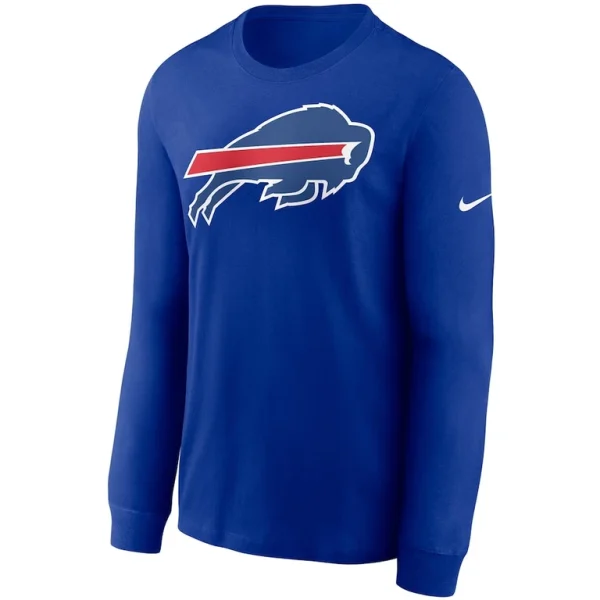 Buffalo bills nike primary logo long sleeve t shirt Royal M