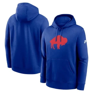 Buffalo bills nike rewind club logo pullover hoodie Royal