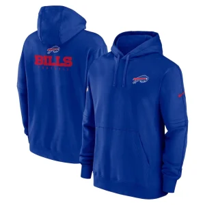 Buffalo bills nike sideline club fleece pullover hoodie Royal