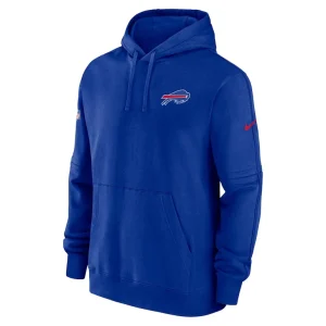 Buffalo bills nike sideline club fleece pullover hoodie Royal M