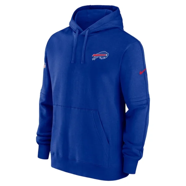 Buffalo bills nike sideline club fleece pullover hoodie Royal M