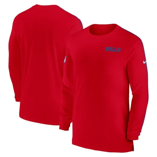 Buffalo bills nike sideline coach uv performance long sleeve t shirt Red