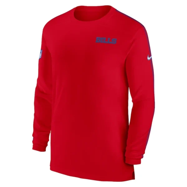 Buffalo bills nike sideline coach uv performance long sleeve t shirt Red M