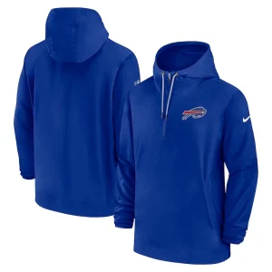 Buffalo bills nike sideline half zip hoodie Royal