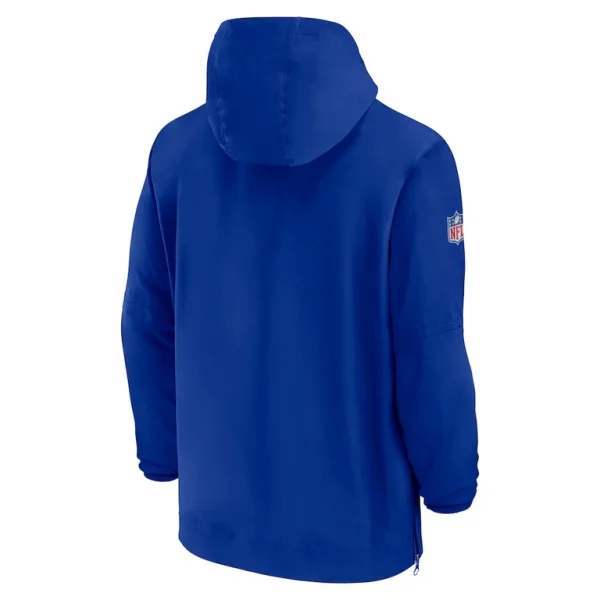 Buffalo bills nike sideline half zip hoodie Royal L