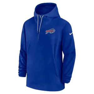 Buffalo bills nike sideline half zip hoodie Royal M