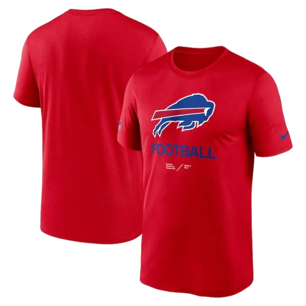 Buffalo bills nike sideline infograph performance t shirt Red