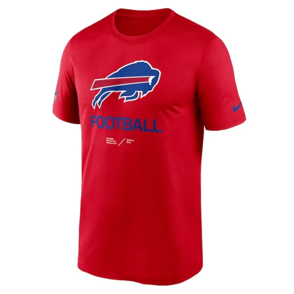 Buffalo bills nike sideline infograph performance t shirt Red S