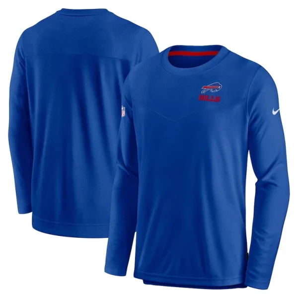 Buffalo bills nike sideline lockup performance pullover sweatshirt Royal