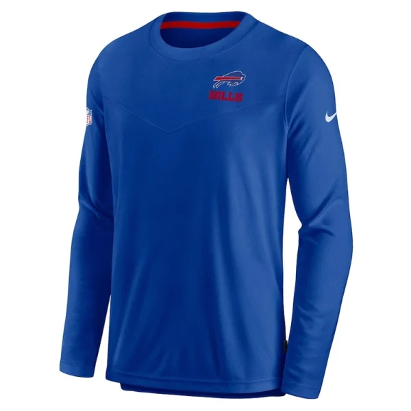 Buffalo bills nike sideline lockup performance pullover sweatshirt Royal M