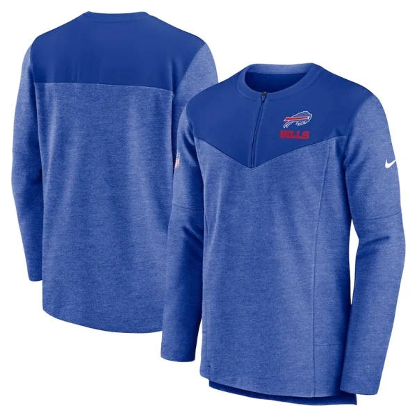 Buffalo bills nike sideline lockup performance quarter zip top Royal