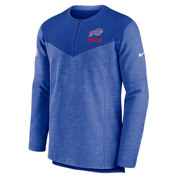 Buffalo bills nike sideline lockup performance quarter zip top Royal M