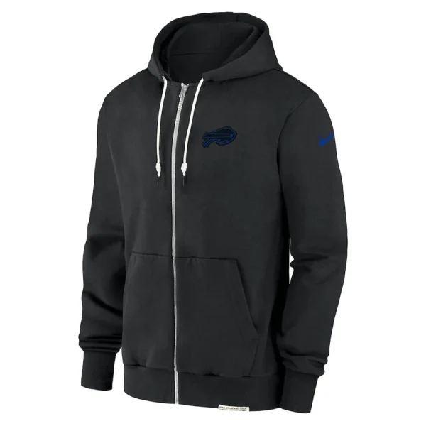 Buffalo bills nike sideline performance full zip hoodie jacket Black M