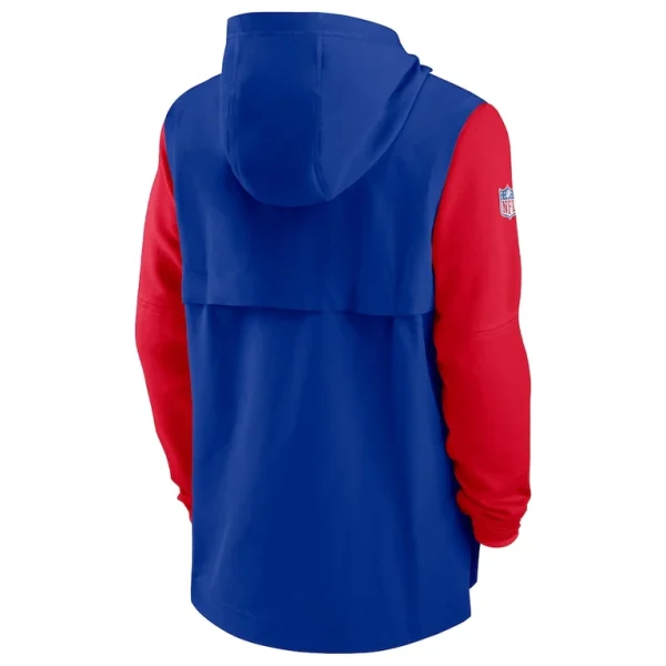 Buffalo bills nike sideline player quarter zip hoodie Royalred L
