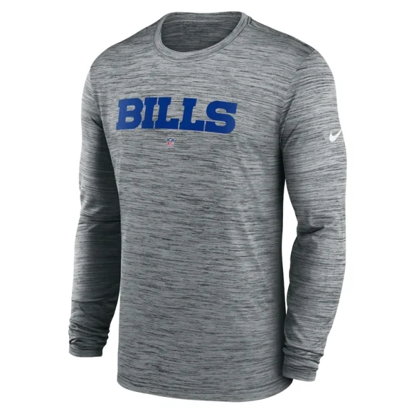 Buffalo bills nike sideline team velocity performance long sleeve t shirt Heather gray M