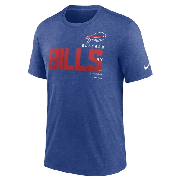 Buffalo bills nike team tri blend t shirt Heather royal M