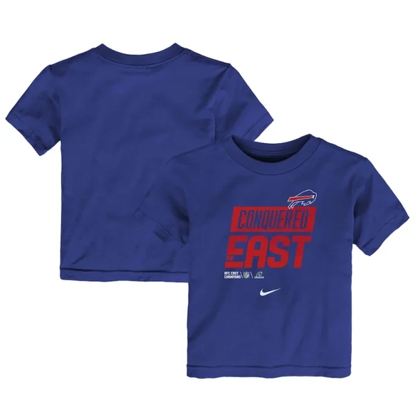 Buffalo bills nike toddler 2022 afc east division champions locker room trophy collection t shirt Royal