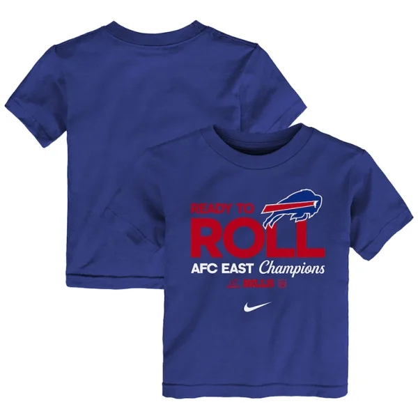 Buffalo bills nike toddler 2024 afc east division champions locker room trophy collection t shirt Royal
