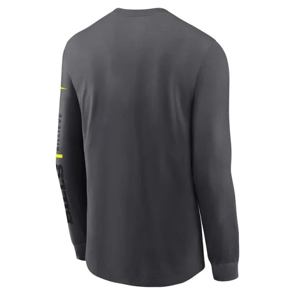 Buffalo bills nike volt performance long sleeve t shirt anthracite Multi L